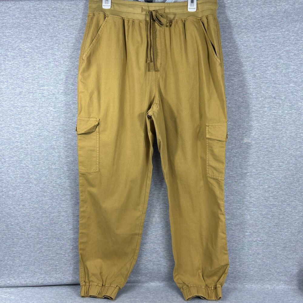 Style & Co Jogger Mid-Rise Comfort Waist Size Large Barley Brown